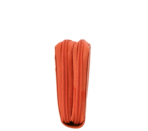 Portofel casual, dama, RENATA BALESTRA 2035, portocaliu, piele naturala